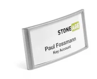 DURABLE Namensschild mit Magnet Classic 30 x 65 mm, 10 Stück - Höhe: 30 mm - Material: Kunststoff - Detailfarbe: Silber