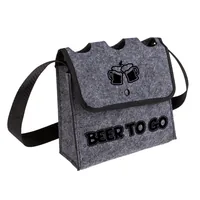 Goldbuch B71/3263 bottle carrier Black, Grey Felt 3 bottle(s)