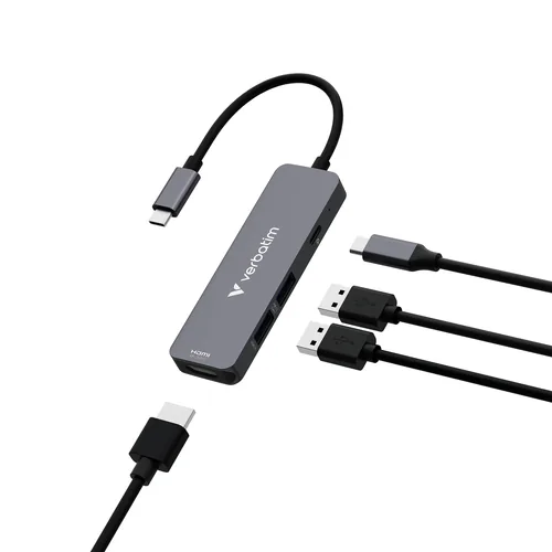 Verbatim USB-C Essentials Multi- Port Hub 4 Port 32155