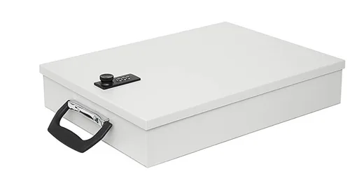 WEDO Dokumentenkassette mit Zahlenschloss - Produkttyp: Dokumentenkassette - Widerstandsfähigkeit: Keine Angabe - Detailfarbe: Weiss