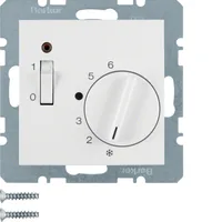 Berker 20308989 Raumtemperaturregler mit Öffner, Zentral stück,