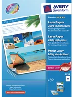 Avery Zweckform Fotopapier Colour Laser A4 200 g/m² 100 Stück - Drucker Kompatibilität: Laser - Detailfarbe: Weiss - Medienformat: A4 - Mediengewicht: 200 g/m² - Nachhaltigkeit: FSC® - Papiertyp: Fotopapier
