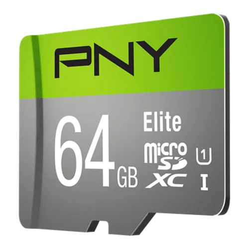 SD MicroSD XC Card 64GB PNY Elite CL.10 U1 retail