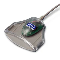 HID Multireader HID OMNIKEY 3021 USB Smartcard leser - Indoor/Outdoor: Indoor - Montage: Aufputz - Desktop - Wand - Türöffnung: NFC - RFID - Stromversorgung: USB - Verbindungsmöglichkeiten: USB - Detailfarbe: Transparent