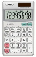 CASIO Taschenrechner SL-305ECO 8-Stellen, Solar/Batterie