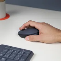 Logitech Maus M170 , kabellos - Maus-Typ: Mobile - Maus Features: Scrollrad - Bedienungsseite: Universal - Detailfarbe: Grau - Verbindungsart: Kabellos - Schnittstelle: USB-A