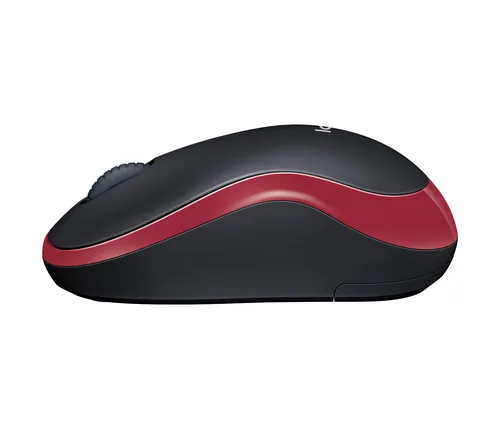 Logitech M 185 Cordless Notebook Mouse USB schwarz / rot