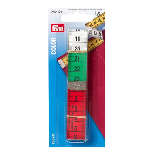 Prym Massband 150 cm, 1 Stück - Verpackungseinheit: 1 Stück - Detailfarbe: Mehrfarbig - Produkttyp: Massband