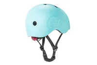Scoot and Ride Kinderhelm Blueberry Blau, S-M/51 - 55 - Einsatzbereich: Kinder- & Jugendhelme - Scooter- & Skatehelme - Altersgruppe: Kinder - Verschluss: Magnetraster - Helmtyp: Halbschale - Nachhaltigkeit: Nicht angegeben - Kopfumfang von: 51 cm