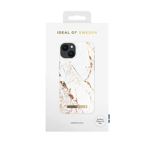 iDeal of Sweden Printed Case iPhone 14PL Carrara Gold