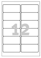 Avery Zweckform Universal-Etiketten L4776-20 Wetterfest - Klebehaftung: Stark haftend - Drucker Kompatibilität: Laser - Anzahl Blatt: 20 × - Papierformat: A4 - Anzahl Etiketten: 240 - Etikettengrösse: 99 -1 x 42 -3 mm