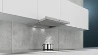 Siemens iQ300 LI64LB531C cooker hood Semi built-in (pull out) Metallic, Silver 400 m³/h