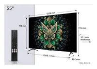 TCL C6K 55"" 4K UHD Smart TV Wi-Fi Metallic