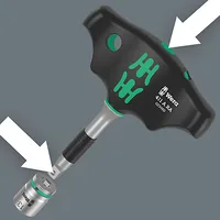 411 A RA Quergriff-Adapterschraubendreher mit Ratschenfunktion