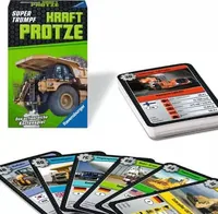Ravensburger Kartenspiel Kraftprotze - Sprache: Deutsch - Französisch - Italienisch - Kategorie: Kartenspiel - Altersempfehlung ab: 7 Jahren - Spieldauer: 5 min - Min. Anzahl Spieler: 1 - Max. Anzahl Spieler: 4