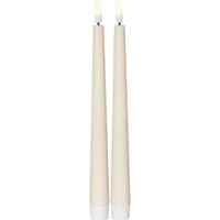 Star Trading LED-Stabkerzen Set Dinner Candy 2 pack, Warmweiss – Beige - Betriebsart: Batteriebetrieb - Fernbedienung: Nein - Aussenanwendung: Nein - Höhe: 26 cm - Timerfunktion: Ja - Set: Ja