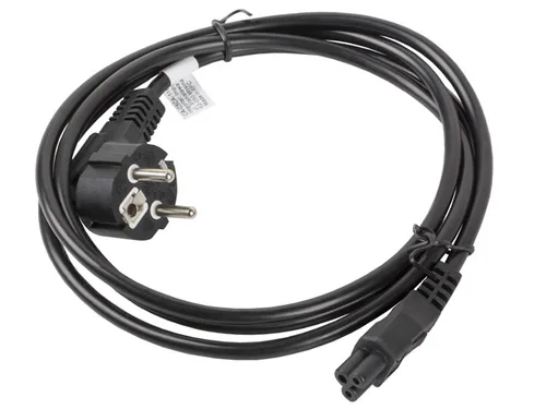 Lanberg CA-C5CA-11CC-0018-BK power cable Black 1.8 m CEE7/7 C5 coupler