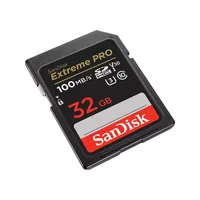 SanDisk SDHC-Karte Extreme PRO 32 GB - Speicherkartentyp: SDHC (SD 2.0) - Speicherkapazität: 32 GB - Geschwindigkeitsklasse: UHS-I - V30 - U3 - Class 10 - Lesegeschwindigkeit max.: 100 MB/s - Schreibgeschwindigkeit max.: 90 MB/s - Speicherkartenadapter: K
