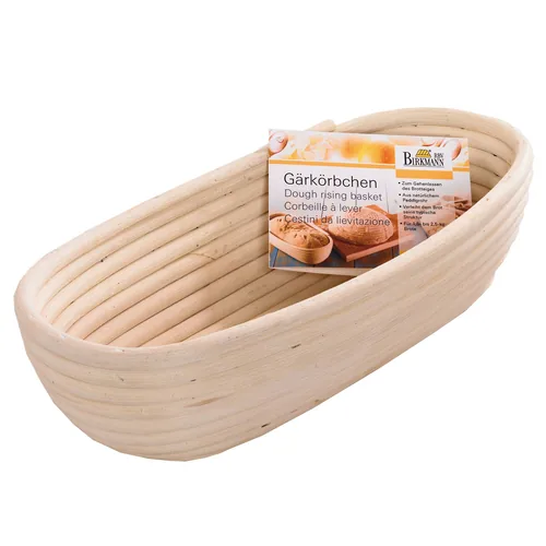 RBV Birkmann Gärkörbchen Laib und Seele 30 x 14 cm, Beige - Materialtyp: Pflanzliche Faser - Material: Rattan - Detailfarbe: Beige - Set: Nein - Backform Typ: Gärkörbchen - Verpackungseinheit: 1 Stück