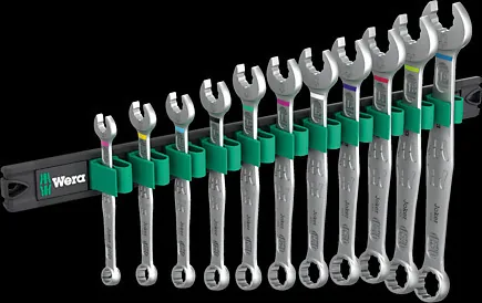 Wera 9640 Magnetleiste 6003 Joker 1 Ringmaulschlüssel-Satz