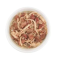 Schesir Nassfutter after Dark Complete Brühe Huhn mit Rind, 80 g - Tierbedürfnis: Kein besonderes Bedürfnis - Geschmacksrichtung: Rind - Geflügel - Zertifikate: Keine Zertifizierung - Fleischsorte: Rind - Huhn - Packungsgrösse: 80 g - Futtereigenschaft: G