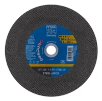 Pferd Trennscheibe EHT 230 x 1.9 x 22.23 mm gerade - Zubehörtyp: Trennscheibe - Durchmesser: 230 mm - Für Material: Stahl - Edelstahl - Set: Nein