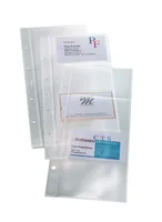 SIGEL Visitenk.-Ringb.Hüllen 90x58mm VZ350 1-reihig, A-Z, 10 Stück