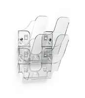 Durable FLEXIPLUS literature rack 2 shelves Transparent