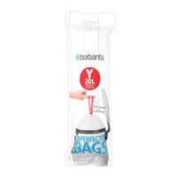 Brabantia Kehrichtsack PerfectFit Y 20 l, 20 Stück - Parfümiert: Nein - Eigenschaften: Keine Eigenschaft - Verpackungseinheit: 20 Stück - Volumen: 20 l - Trageriemen: Ja - Material: Kunststoff