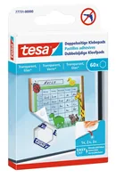 tesa Doppelseitige Klebepads für transparente Flächen - Detailfarbe: Transparent - Art: Klebetabs - Cleveres Befestigungssystem