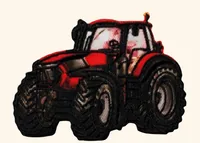 Mono-Quick Aufbügelbild Traktor Rot 1 Stück - Breite: 8.2 cm - Länge: 6 cm - Motiv: Traktor - Anzahl Stück: 1 Stück