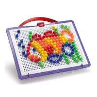 Quercetti Mosaik-Steckspiel FantaColor Tab 150 Teile - Altersempfehlung ab: 4 Jahren - Material: Kunststoff - Nachhaltigkeit: Nicht angegeben - Detailfarbe: Mehrfarbig