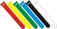 FASTECH Klettkabelbinder ETK-3-1 13 x 150 mm Schwarz, 100 Stück - Breite: 13 mm - Länge: 0.15 m - Produkttyp: Klettkabelbinder - Ausstattung Kabelmanagement: Haftend - Wasserfest - Wiederverwendbar - Verpackungseinheit: 100 Stück - Material: Kunststoff