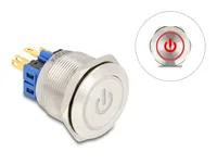 DeLOCK 20987 push-button panel Silver