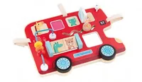 Spielba Holzspielwaren Motorikbrett zum Aufhängen - Altersempfehlung ab: 12 Monaten - Material: Holz - Eigenschaften: Keine Eigenschaft - Zertifikate: Keine Zertifizierung - Detailfarbe: Rot