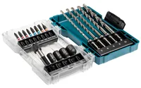 Bohrer-Bit-Set SDS Plus, 18-teilig, Bohrer- & Bit-Satz (Klappbox mit transparentem Deckel)