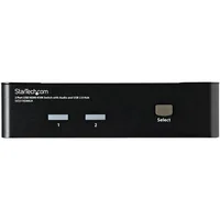 StarTech.com 2 Port USB HDMI KVM Switch with Audio and USB 2.0 Hub - TAA