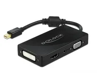 DELOCK Mini DP 1.2 Adapter > VGAHDMIDVIAudio Bu 4K passiv