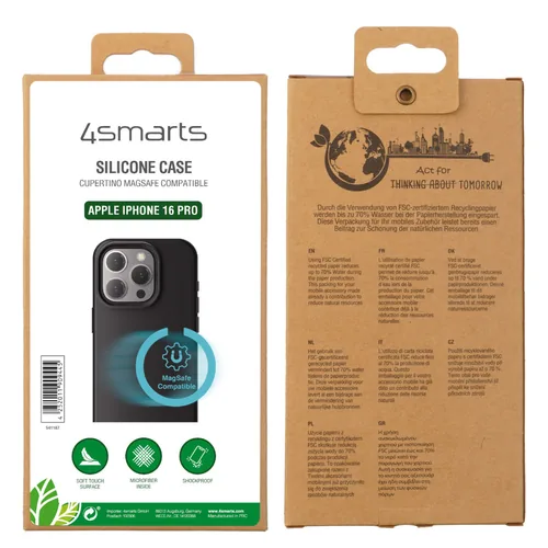 4smarts 541187 mobile phone case 16 cm (6.3") Cover Black