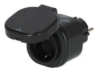 Connect WiFi Steckdose WA 3600 XS03 Outdoor (schwarz, Sprachsteuerung, Zeitschaltuhr, App)