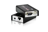 Aten KVM-Extender CE100 - Weitere Anschlüsse: USB - Set: Ja - Reichweite: 100 m - Extender Typ: Cat-Extender - Videoanschlüsse: VGA - Einsatzzweck Extender: KVM