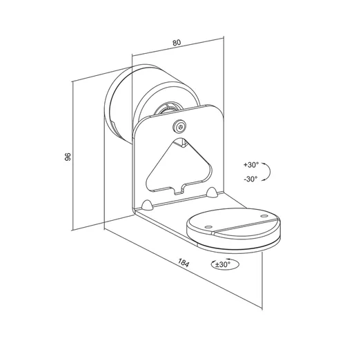 LogiLink BP0207W speaker mount Wall Plastic, Steel White