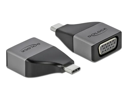 DeLOCK USB Type-C Adapter to VGA (DP Alt Mode) 1080p – compact design