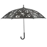 Esschert Design KG184 umbrella Black, White Steel Polyester Full-sized Rain umbrella