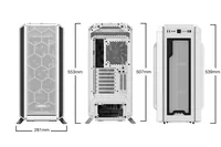 be quiet! PC-Gehäuse Silent Base 802 mit Sichtfenster - Unterstützte Mainboards: E-ATX - ATX - Micro-ATX - Mini-ITX - Detailfarbe: Weiss - Anzahl Lüfterplätze: 8 - Sichtfenster: Ja - Netzteil vorinstalliert: Nein - Gehäuse Bauart: Mid-Tower