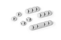 DURABLE Kabel-Clip Cavoline Clip Mix, 7 Stück, Grau - Ausstattung Kabelmanagement: Selbstklebend - Produkttyp: Kabel-Clip - Verpackungseinheit: 7 Stück - Material: Kunststoff - Detailfarbe: Grau