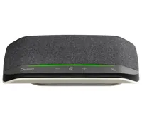 HP Poly Sync 10 USB-A USB-C Speakerphone Freisprecheinrichtung PC Silber