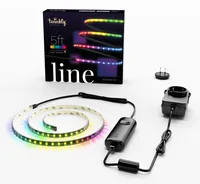 Twinkly LED Stripe Line RGB, 1.5 m, IP20, Gen. II, Starterset - Protokoll: Bluetooth - WLAN - Lampensockel: LED fest verbaut - Smart Home: Kompatibel - Inklusive Netzteil: Ja - Dimmbar: dimmbar - Set: Ja