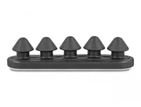 Delock Kabelhalter mit 5 Durchführungen, selbstklebend 2 Stück - Produkttyp: Kabel-Clip - Ausstattung Kabelmanagement: Set - Selbstklebend - Verpackungseinheit: 2 Stück - Material: Acrylnitril-Butadien-Styrol (ABS) - Detailfarbe: Schwarz