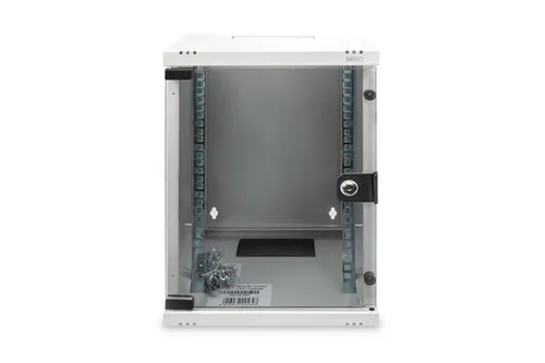 DIGITUS Wandschrank Compact 9HE 254mm 10 Glastür grau